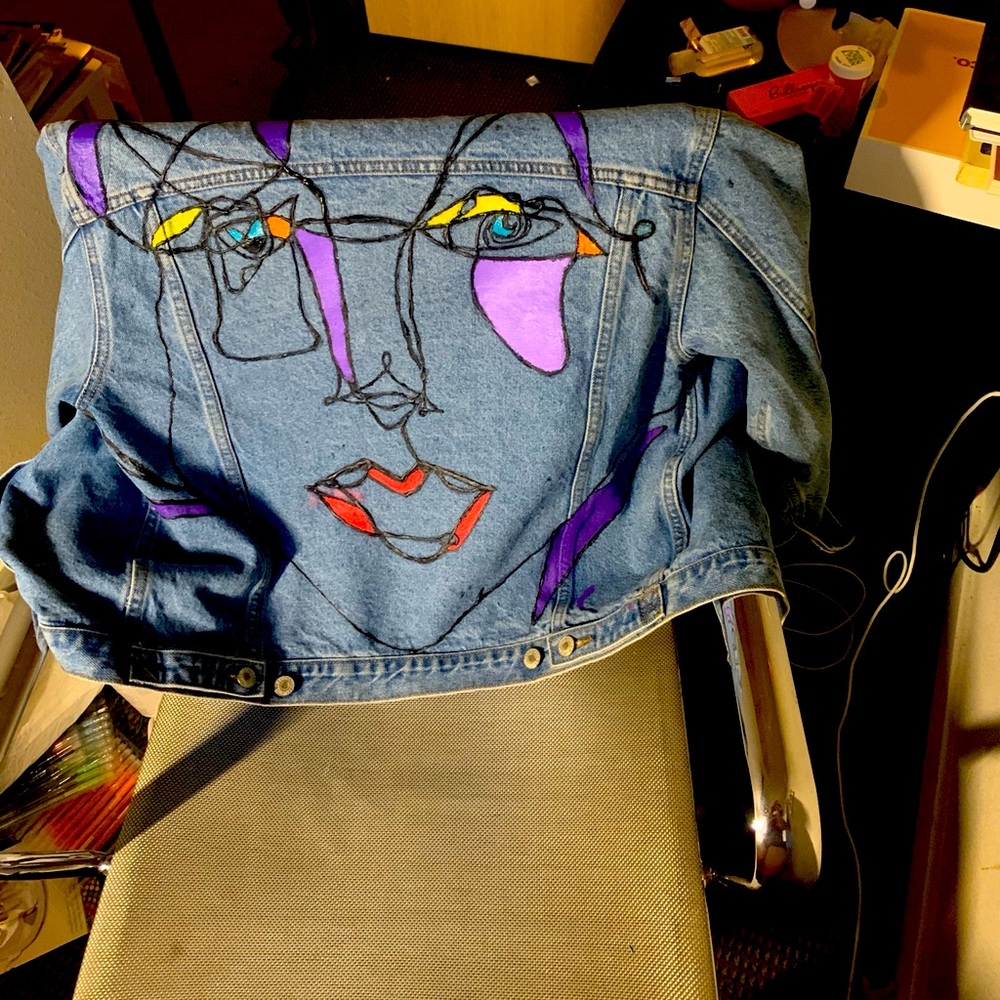 Hand Painted Designed Jacket !!! - image 3